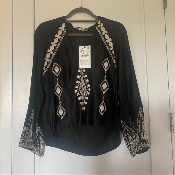 Embroidered blouse from Zara size: S - Picture 2 of 6